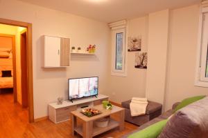 A television and/or entertainment centre at Apartamento Oronoz