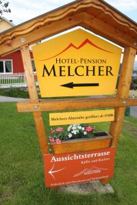 Ein Zertifikat, Auszeichnung, Logo oder anderes Dokument, das in der Unterkunft Hotel-Pension Melcher ausgestellt ist