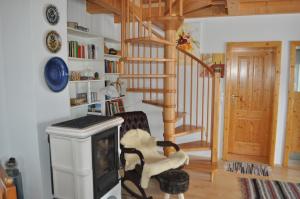 Kuchyň nebo kuchyňský kout v ubytování Ferienhaus Robier