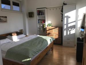 Ένα ή περισσότερα κρεβάτια σε δωμάτιο στο Ferienwohnung Mountaintop