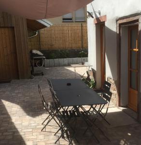 Patio nebo venkovní prostory v ubytování Gîte sainte Famille