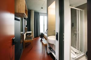 Koupelna v ubytování Hotel Rossi