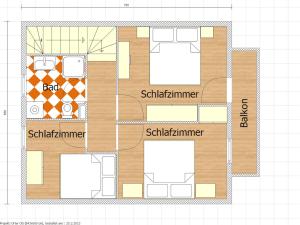 The floor plan of Almchalet Orter
