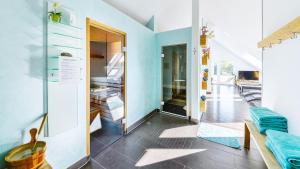 Kuchyň nebo kuchyňský kout v ubytování Hotel Volapük
