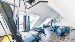 Fitness centrum a/nebo fitness zařízení v ubytování Hotel Volapük