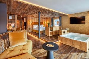 TV a/nebo společenská místnost v ubytování Hotel Christiania