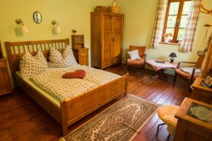 Posteľ alebo postele v izbe v ubytovaní Holiday Home Usedlost Nový Svět