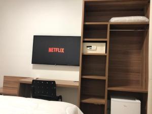 TV a/nebo společenská místnost v ubytování Hotel Matrix