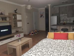 A television and/or entertainment centre at Casa Manel, La Gomera