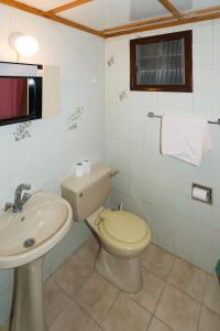 Koupelna v ubytování Marion Hotel