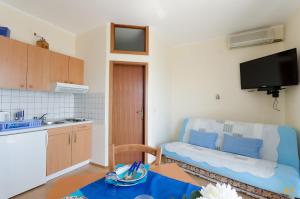 Kuchyň nebo kuchyňský kout v ubytování Apartments and Room Drazen