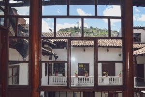 Balkón nebo terasa v ubytování TRAVELER'S HOUSE QUITO
