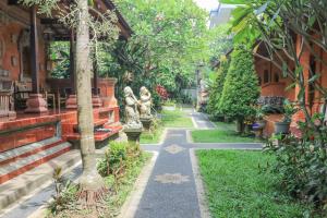Zahrada ubytování Yuliati House Ubud