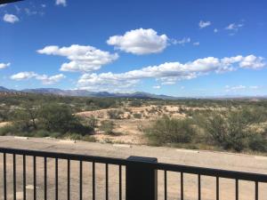 a view of the desert from a balcony at COPPER STAY INN Benson AZ I-10 Exit 304 in Benson