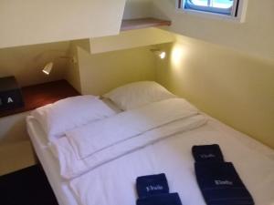 Postel nebo postele na pokoji v ubytování Botel Elodie