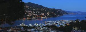 a large body of water with boats docked at Villa Mares in Rapallo