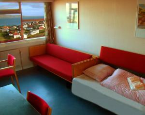 Ruang duduk di 62N Guesthouse Marknagil