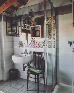 Phòng tắm tại Locanda San Tomaso
