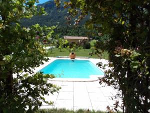 Swimming pool sa o malapit sa Hotel Restaurant Rose des Pyrénées