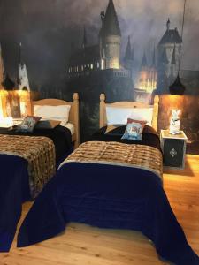 
Ein Bett oder Betten in einem Zimmer der Unterkunft Villa Friedrich
