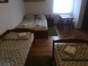 Katil atau katil-katil dalam bilik di Noclegi Na Wzgórzu