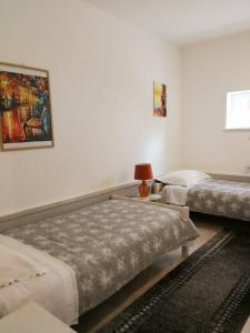 Postel nebo postele na pokoji v ubytování Apartman Unka