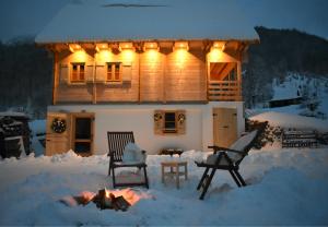 Mountain Lodge Mont Peace v zimě