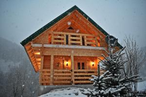 Mountain Lodge Mont Peace v zimě