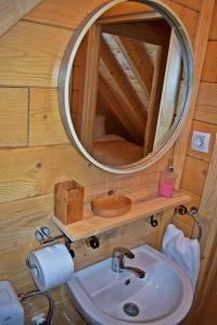 Koupelna v ubytování Mountain Lodge Mont Peace