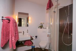 Vonios kambarys apgyvendinimo įstaigoje Boutique Hotel - Restaurant Orchidee