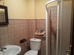 Koupelna v ubytování Apartamentos Rurales Buenamadre