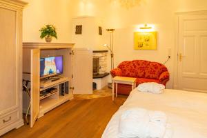 TV a/nebo společenská místnost v ubytování Apartments Wald-Residenz Bansin