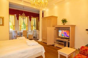 TV a/nebo společenská místnost v ubytování Apartments Wald-Residenz Bansin