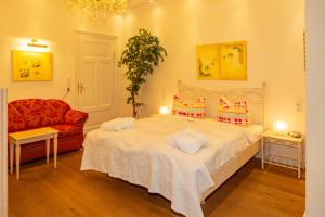 Postel nebo postele na pokoji v ubytování Apartments Wald-Residenz Bansin