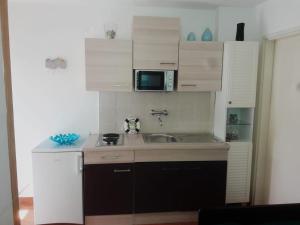 Kuchyň nebo kuchyňský kout v ubytování Apartman Barbara