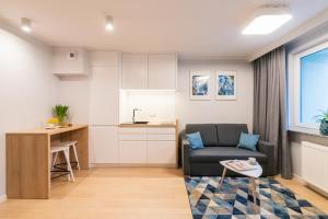 Χώρος καθιστικού στο Q17 Apartments Rynek