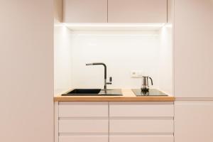 Virtuvė arba virtuvėlė apgyvendinimo įstaigoje Q17 Apartments