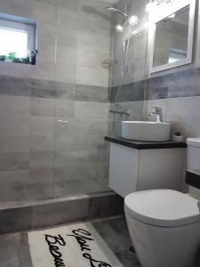 Ένα μπάνιο στο Tania Apartament