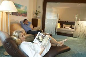 Telewizja i/lub zestaw kina domowego w obiekcie Hotel Schneeberghof