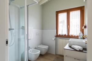 Koupelna v ubytování Mansarda I Cipressi