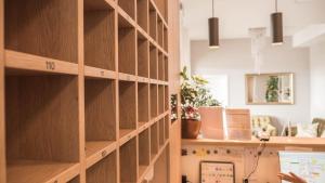 Kuchyň nebo kuchyňský kout v ubytování Hotel Magdalena