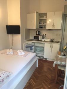 Kuchyň nebo kuchyňský kout v ubytování Apartment Jelas