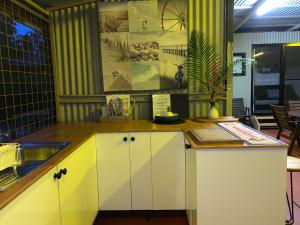 
A kitchen or kitchenette at Rustic Retreat
