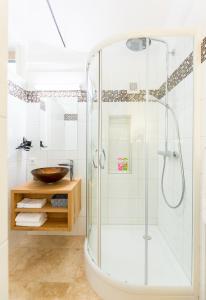 Koupelna v ubytování Altes Backhaus