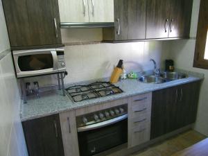 Kuchyň nebo kuchyňský kout v ubytování Casa Rural El Corralico