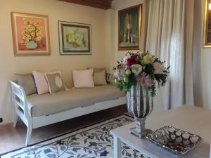 A seating area at Locanda Bellavista