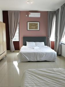 Katil atau katil-katil dalam bilik di Desaru Arcadia Semi D Rooms Rental Available