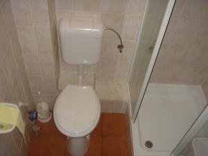 Kúpeľňa v ubytovaní Janó Apartman