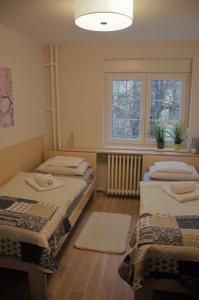 Postel nebo postele na pokoji v ubytování Spacious 2-bedroom apartment with luxury feel