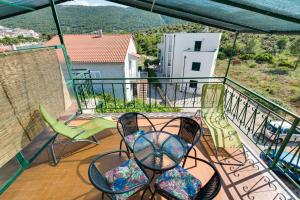 Balkón nebo terasa v ubytování Apartments Kronja